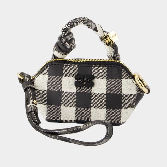 Bou Nano Keyring - Ganni - Leather - Black