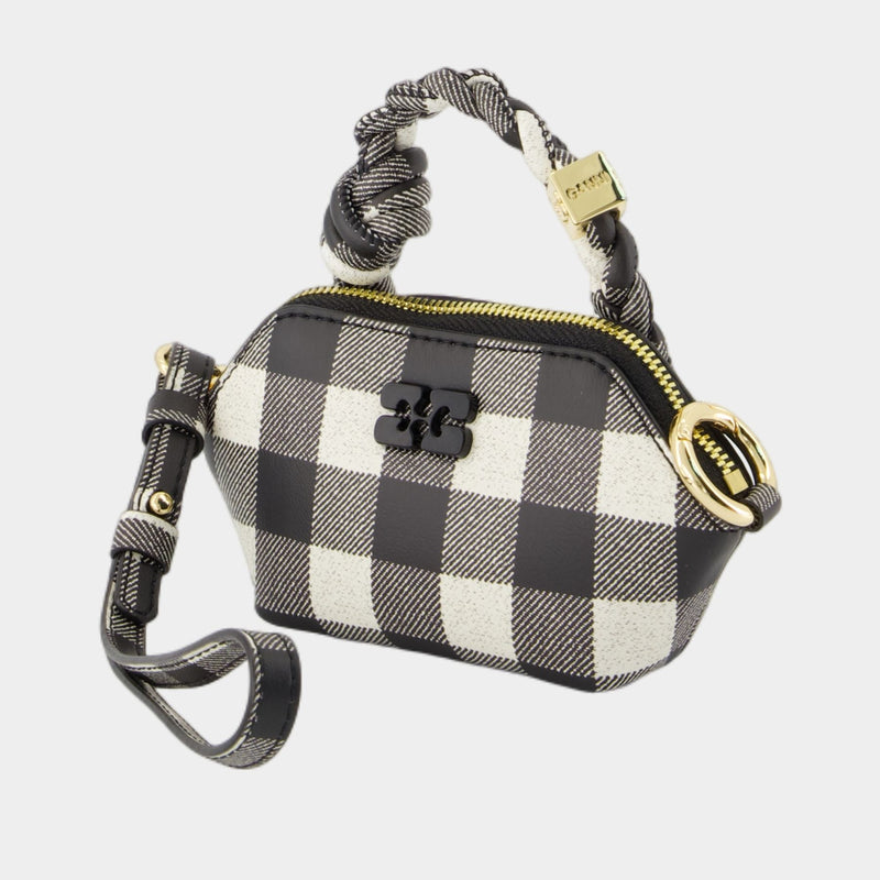 Bou Nano Keyring - Ganni - Leather - Black