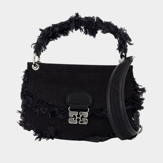Apo G Mini Crossbody - Ganni - Cotton - Black