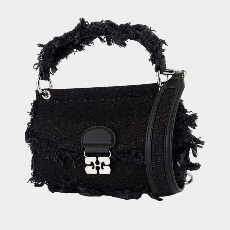 Apo G Mini Crossbody - Ganni - Cotton - Black