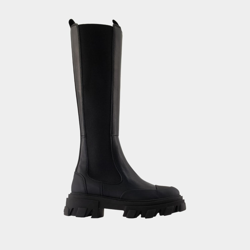 Chelsea Boots - Ganni - Leather - Black