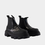Low Chelsea Ankle Boots - Ganni - Leather - Black