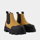 Low Chelsea Ankle Boots - Ganni - Leather - Brown