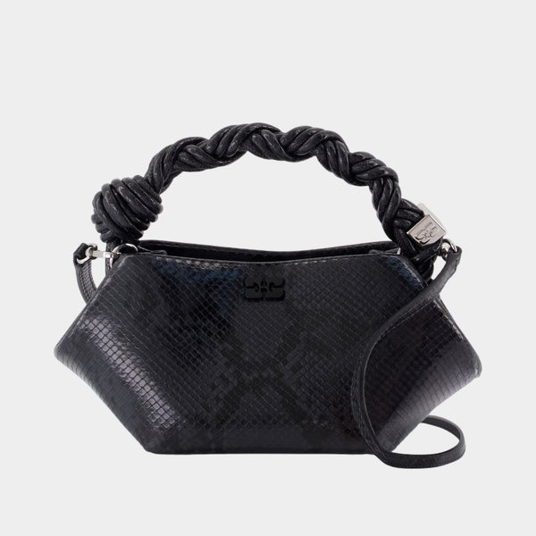 Bou Mini Snake Purse - Ganni - Synthetic - Black