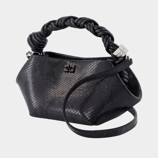 Bou Mini Snake Purse - Ganni - Synthetic - Black