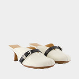 Sue Heeled Sandals - Ganni - Leather - White