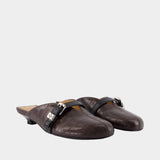 Sue Kitten Croco Sandals - Ganni - Synthetic - Brown