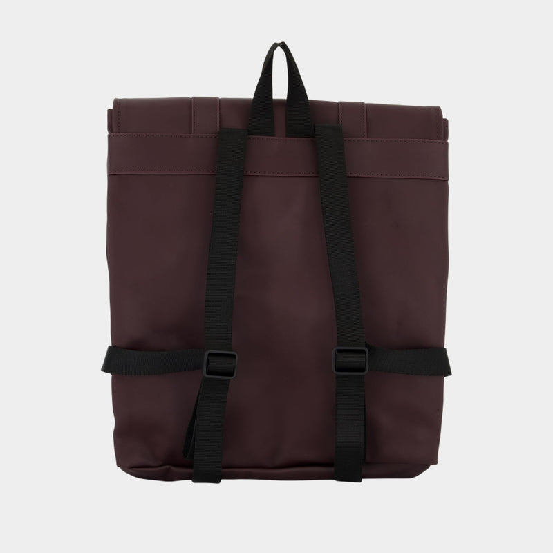 Msn Bag Mini W3 Backpack - RAINS - Synthetic - Burgundy
