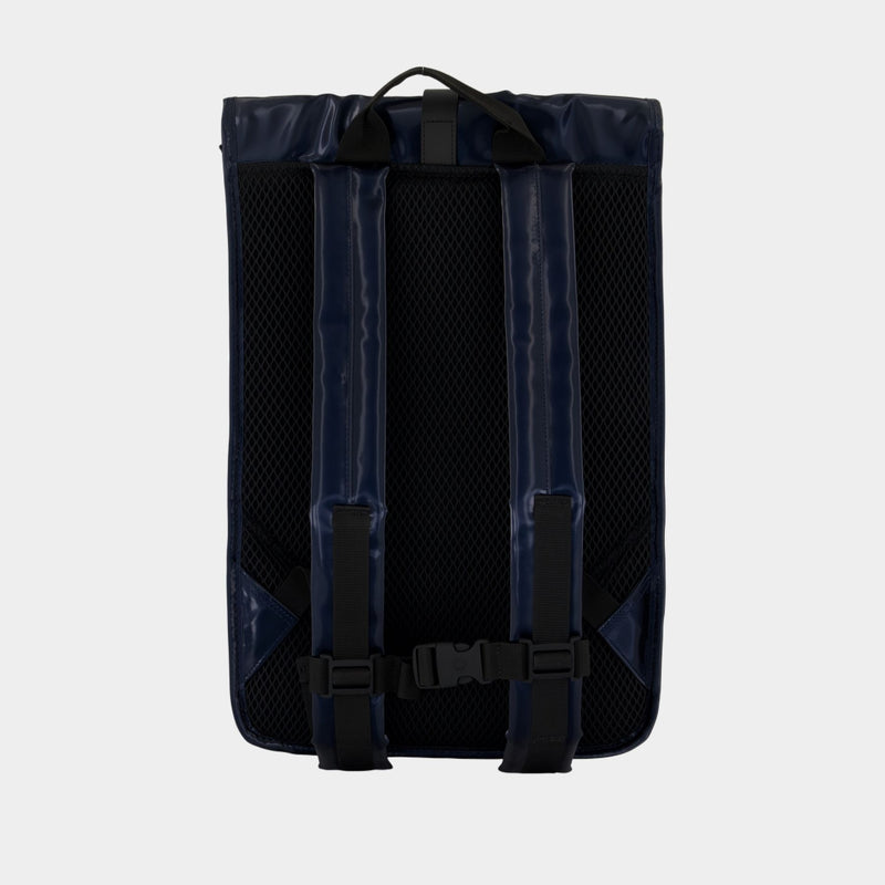 Rolltop Rucksack W3 Backpack - RAINS - Synthetic - Blue