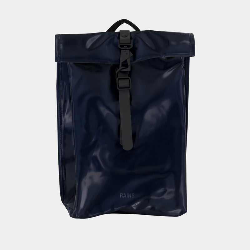Rolltop Rucksack Mini W3 Backpack - RAINS - Synthetic - Blue