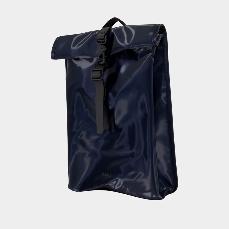 Rolltop Rucksack Mini W3 Backpack - RAINS - Synthetic - Blue