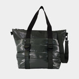 Puffer Mix Tote Bag Mini W3 Shopper Bag - RAINS - Synthetic - Green
