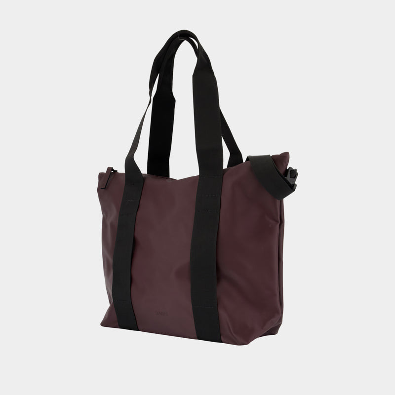 Mini Shopping Bag W3 - RAINS - Synthetic - Bordeaux