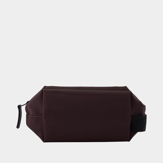 Wash Bag Small W3 Pouch - RAINS - Synthetic - Burgundy