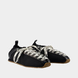 Lace Up Sporty ballerinas - Ganni - Synthetic - Black