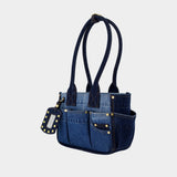 Posy Small Shoulder Bag - Ganni - Cotton - Blue