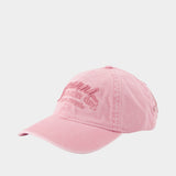 Washed Cap - Ganni - Cotton - Pink