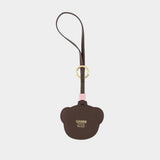 Charm Teddy Bear - Ganni - Synthetic - Brown