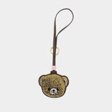 Charm Teddy Bear - Ganni - Synthetic - Brown