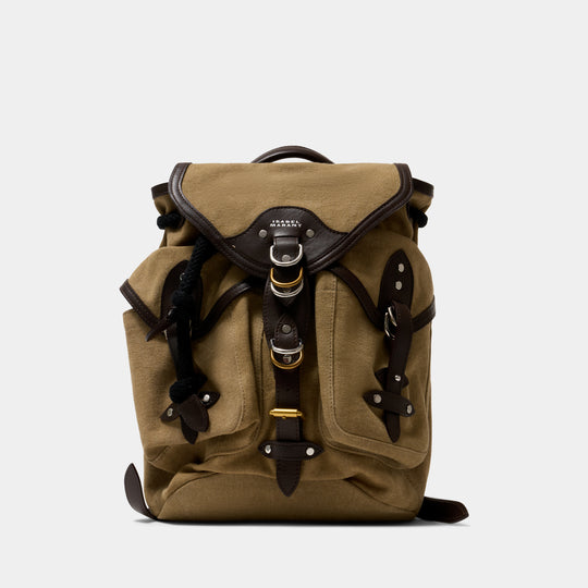 Yumbo Small Gd Backpack - Isabel Marant - Cotton - Khaki