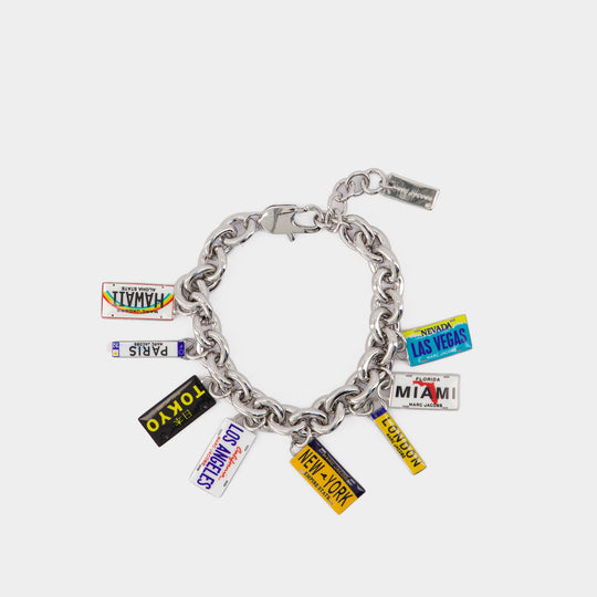 State Plate Charm Bracelet - Marc Jacobs - Metal - Silver