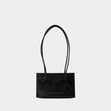 Shopper Bag With Bows - Chylak - Leather - Black