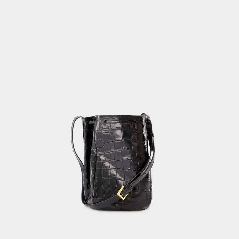 Medium Shoulder Bag - Chylak - Leather - Black