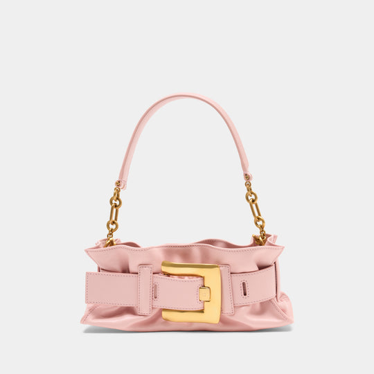 Anthem Mini Shoulder Bag - Balmain - Leather - Pink