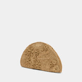 Clutch - Vanessa Bruno - Raffia - Beige