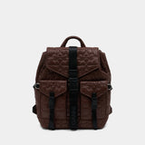 Re Tech Quilted Backpack - Ganni - Synthetic - Brown