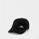 Stacked Logo Rivet Cap - Casablanca - Cotton - Black