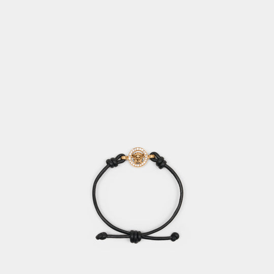 Strass Bracelet - Versace - Metal - Black