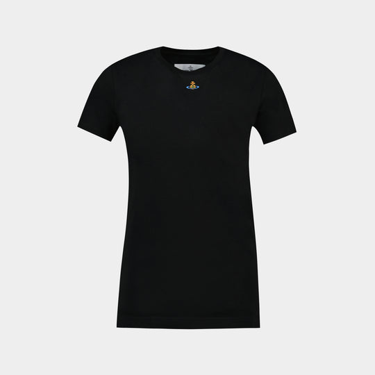 Orb Peru' T-Shirt - Vivienne Westwood - Cotton - Black
