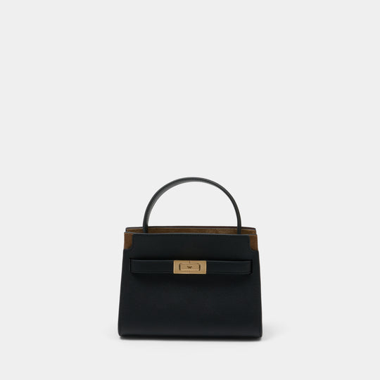 Lee Radziwill Petite Double Bag - Tory Burch - Leather - Black