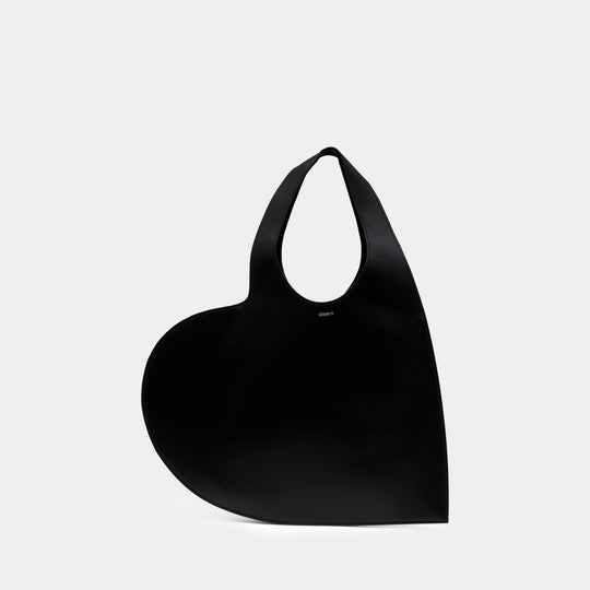 Double Heart Shopper Bag - Coperni - Leather - Black