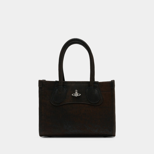 Troy Small Shoulder Bag - Vivienne Westwood - Leather - Brown