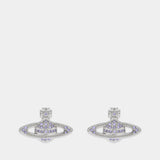 Mini Bas Earrings - Vivienne Westwood - Metal - Purple