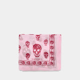 Ca Skull Scarf - Alexander McQueen - Silk - Pink