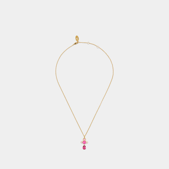 Ismene Drop Necklace - Vivienne Westwood - Metal - Pink