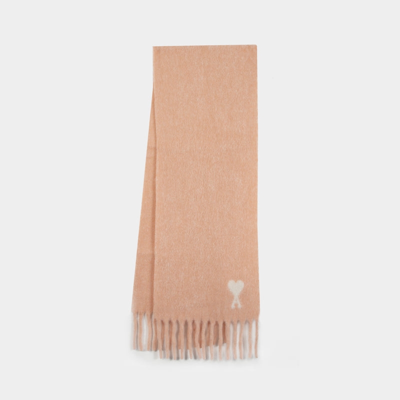 Cloud Scarf - AMI Paris - Wool - Pink