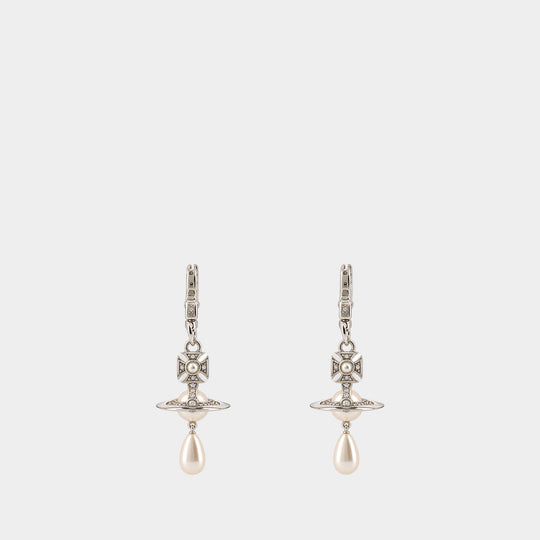 Aida Earrings - Vivienne Westwood - Brass - Silver