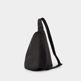Tuck Sling M Crossbody - YOHJI YAMAMOTO - Leather - Black