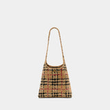 Ll Small Margate Shoulder Bag - Burberry - Raffia - Beige