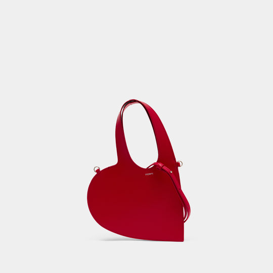 Mini Heart Crossbody - Coperni - Leather - Red