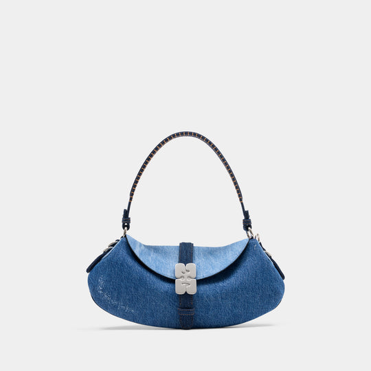 B Kat Purse - Ganni - Cotton - Blue