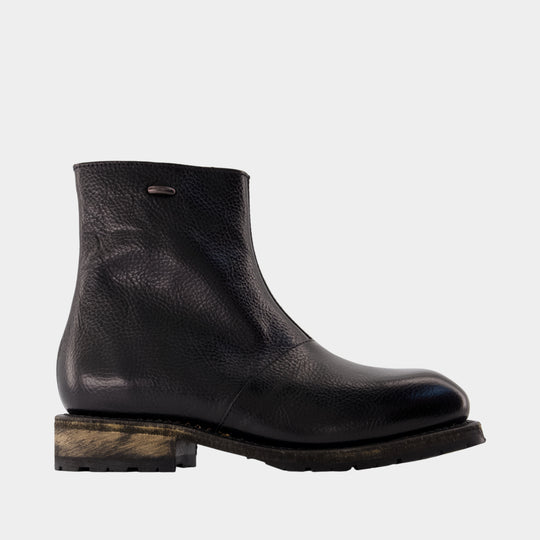 Engine ankle boots - OUR LEGACY - Leather - Black