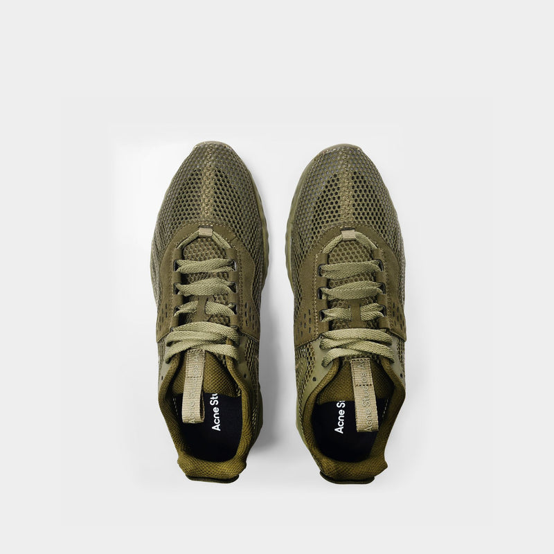 N3W Net Sneakers in Grey Canvas