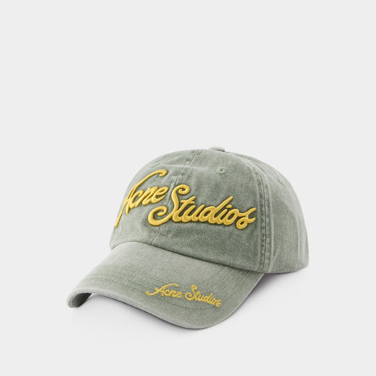 Carliy Tourist Cap - Acne Studios - Cotton - Green
