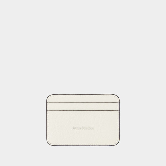 Card Holder - Acne Studios - Leather - White