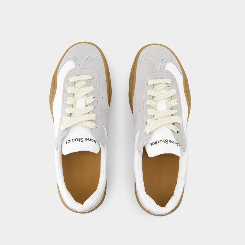 Bars M Sneakers - Acne Studios - Leather - White/Brown